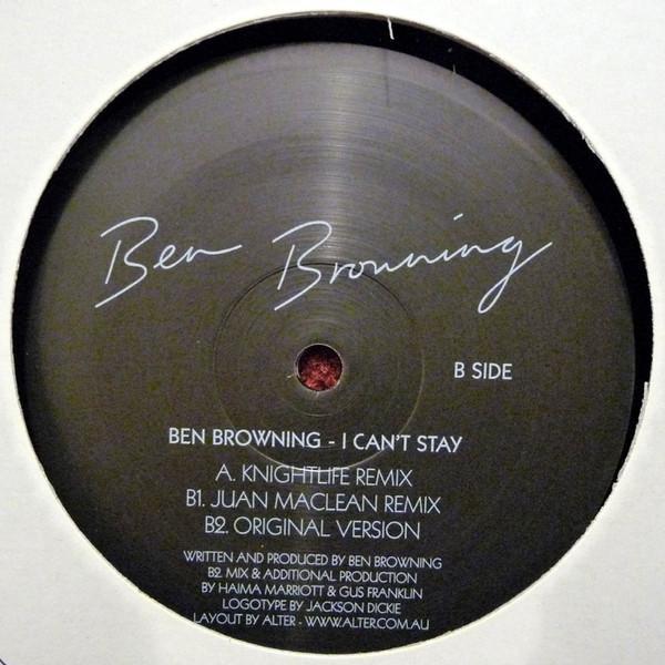 Ben Browning - I Can't Stay