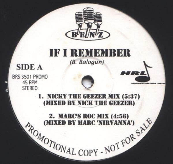 Benz - If I Remember