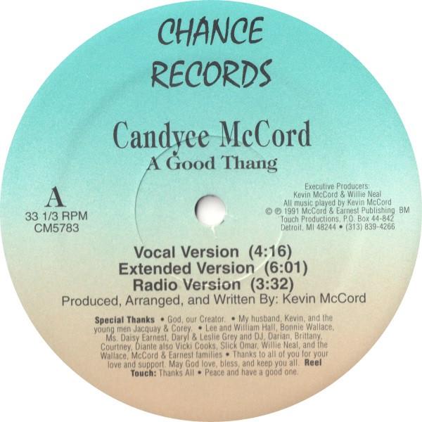 Candyce McCord, Reel Touch - A Good Thang / A Little Love