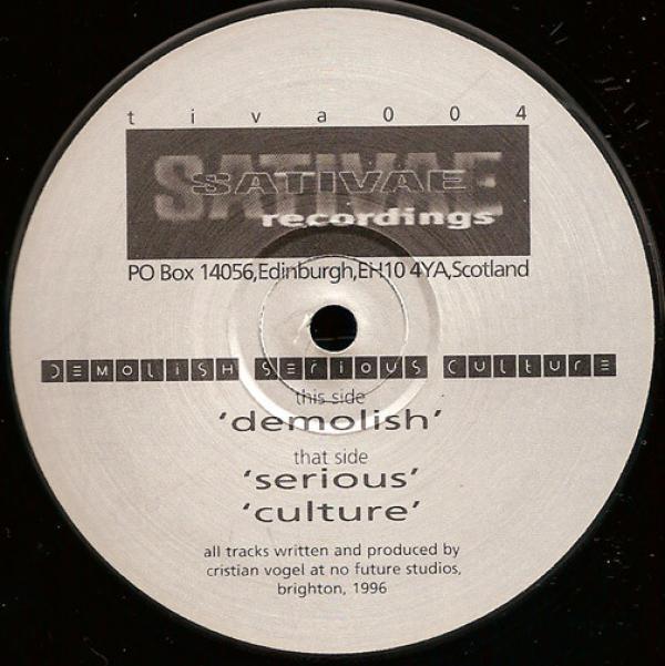 Cristian Vogel - Demolish Serious Culture