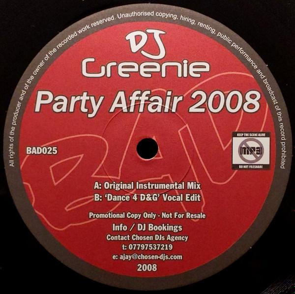 DJ Greenie - Party Affair 2008