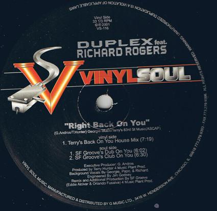 Duplex  - Right Back On You