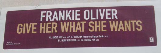 Frankie Oliver - Give Her What She Wants