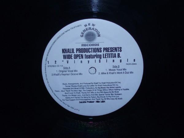 Khalil Productions, Letitia B - Wide Open