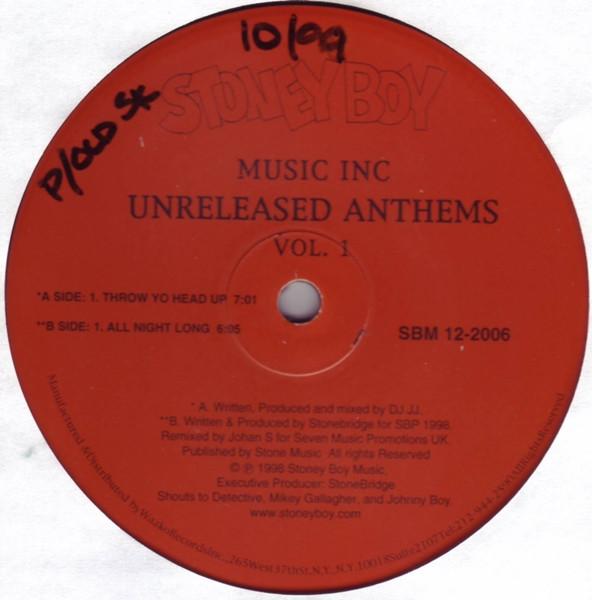 Music Inc  - Unreleased Anthems Vol. 1