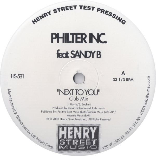 Philter Inc., Sandy B - Next To You