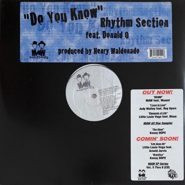 Rhythm Section, Donald O - Do You Know
