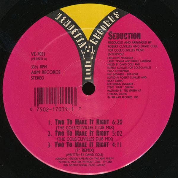 Seduction - Two To Make It Right