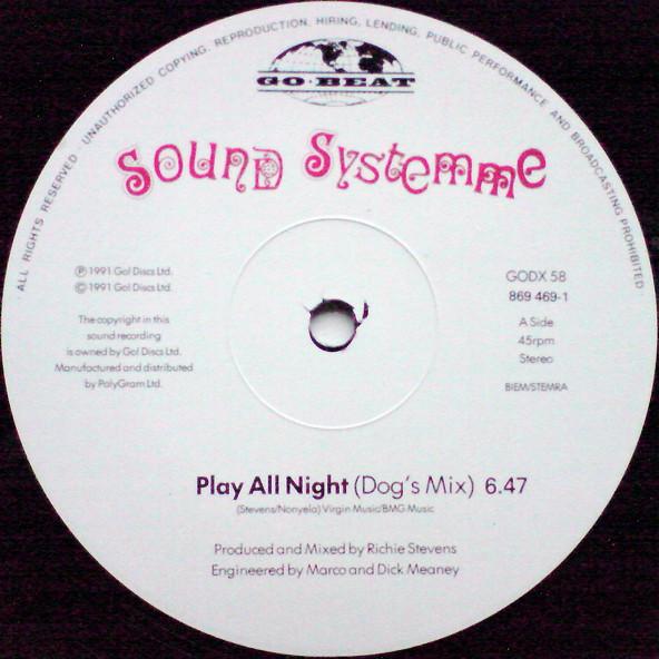 Sound Systemme - Play All Night