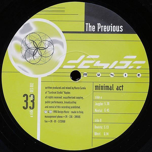 The Previous - Minimal Act
