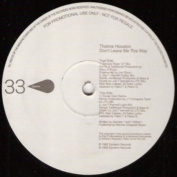Thelma Houston - Don't Leave Me This Way